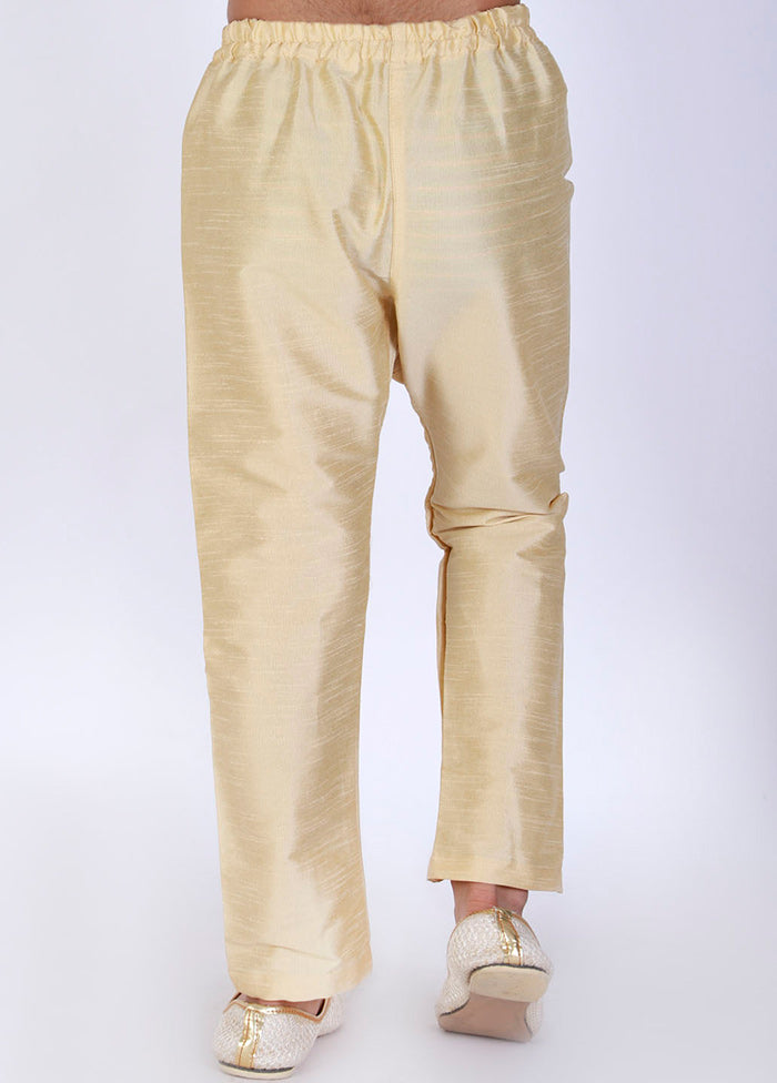 Gold Ready To Wear Silk Pant