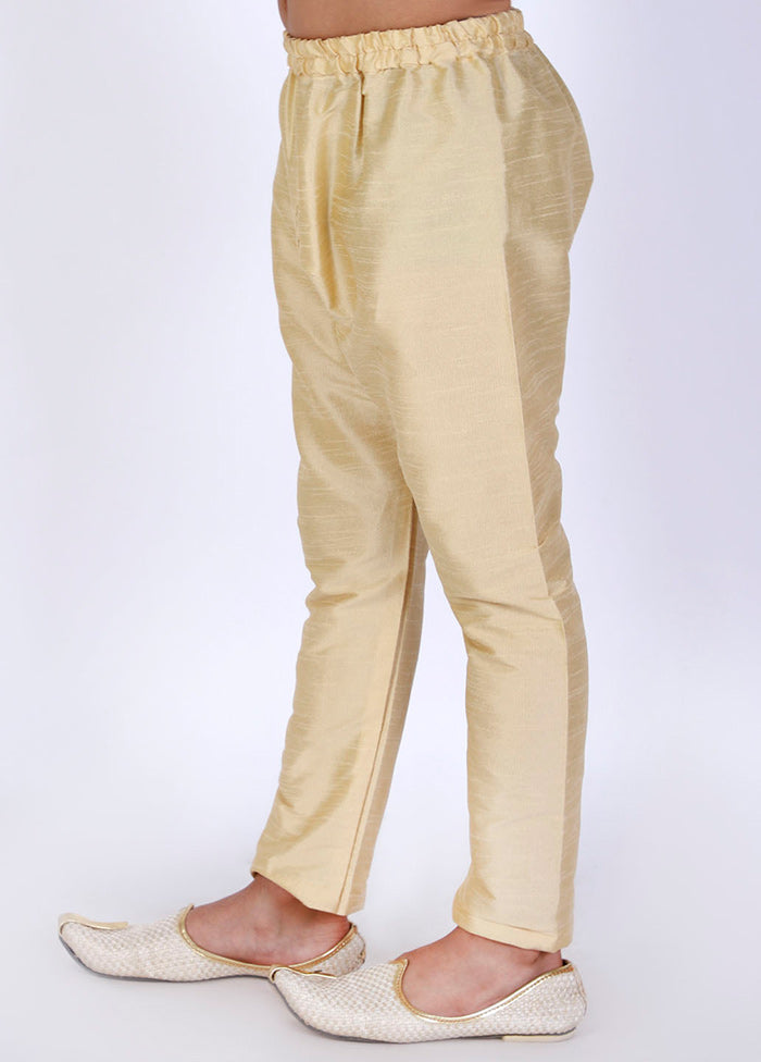 Gold Ready To Wear Silk Pant