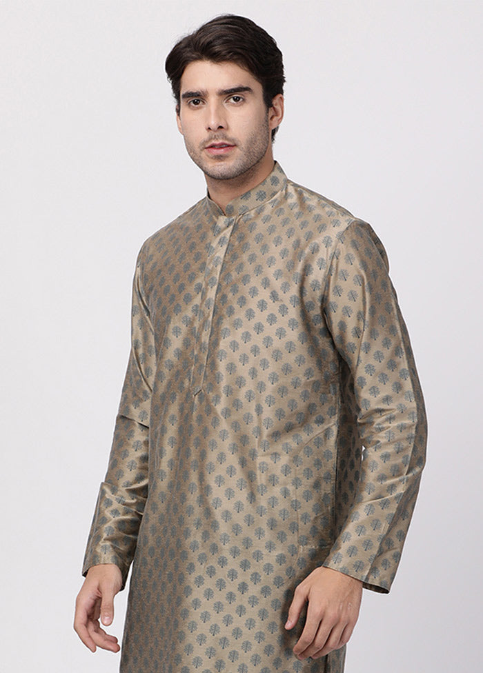 2 Pc Chiku Cotton Kurta Pajama Set VDVAS30062028 - Indian Silk House Agencies