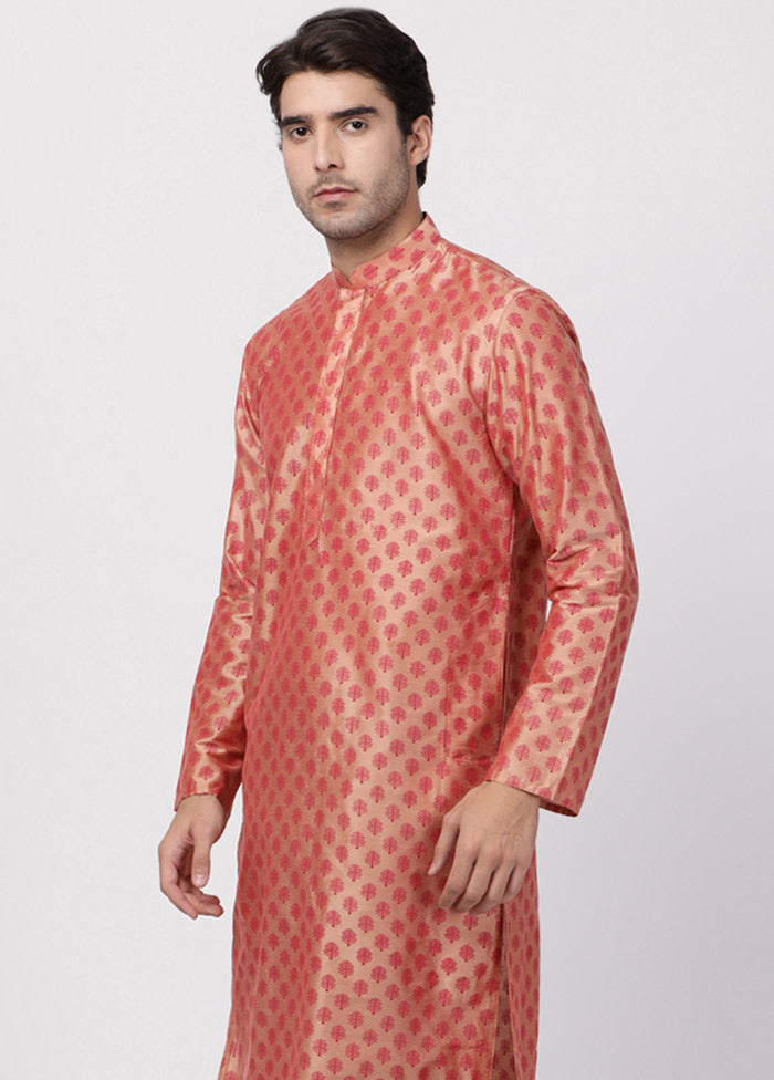 2 Pc Pink Cotton Kurta Pajama Set VDVAS30062034 - Indian Silk House Agencies