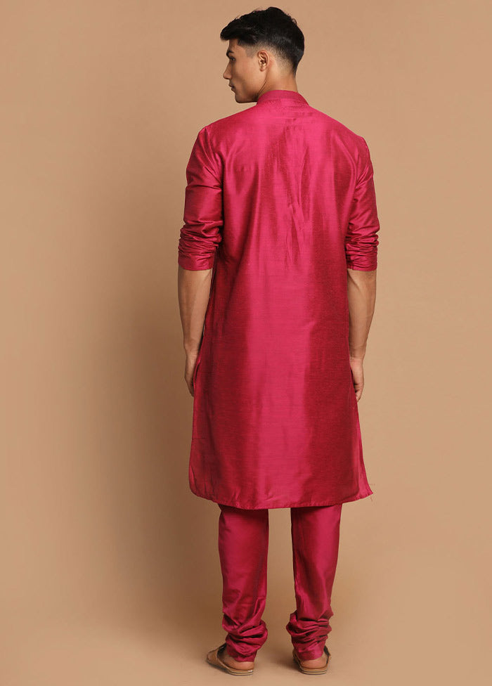 2 Pc Magenta Cotton Kurta Pajama Set VDVAS30062026 - Indian Silk House Agencies