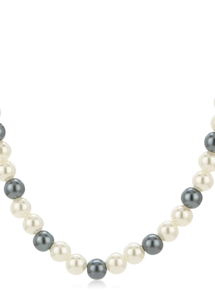 Estelle Single Line Flux Pearl Necklace - Indian Silk House Agencies