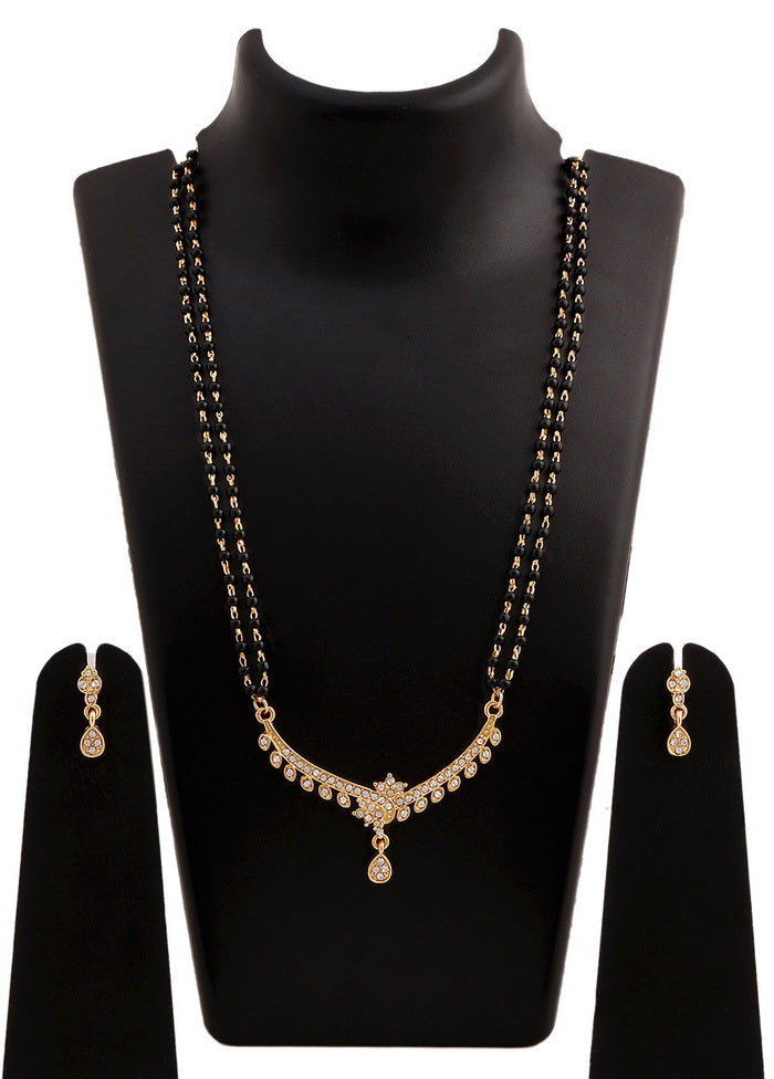 Estele 24 Kt Gold Plated Heavenly Mangalsutra Necklace Set - Indian Silk House Agencies