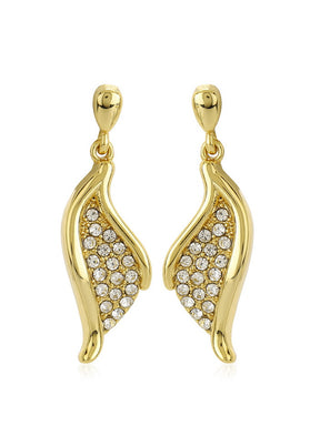 Estelle White Austrian Crystal Stone Earrings - Indian Silk House Agencies