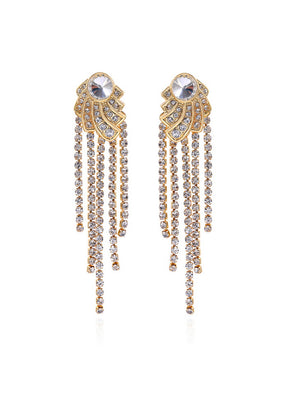 Estelle Ethnic Fusion Tassel Dangle Drop earrings - Indian Silk House Agencies