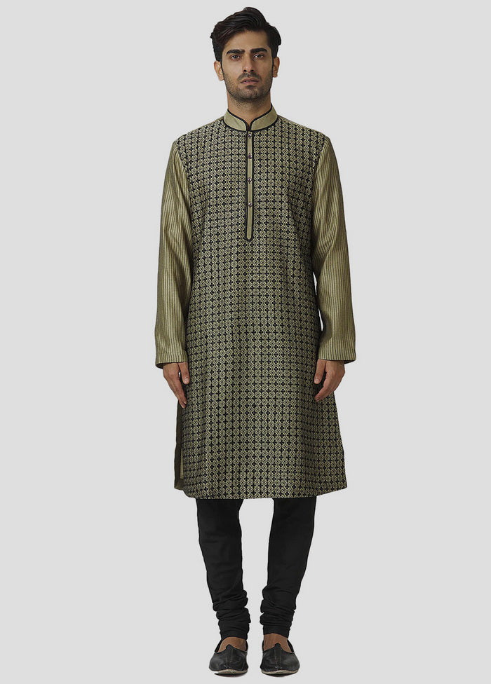 2 Pc Pista Green Cotton Kurta And Pajama Set VDIP280329 - Indian Silk House Agencies