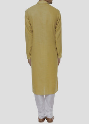 2 Pc Olive Cotton Kurta And Pajama Set VDIP280271 - Indian Silk House Agencies