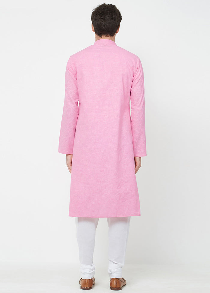 2 Pc Pink Cotton Kurta Churidar Set VDSF100353 - Indian Silk House Agencies