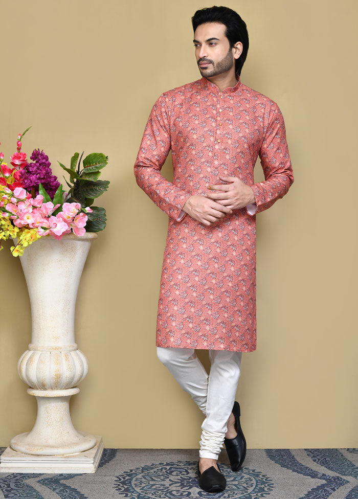 2 Pc Multicolor Cotton Kurta Pajama Set