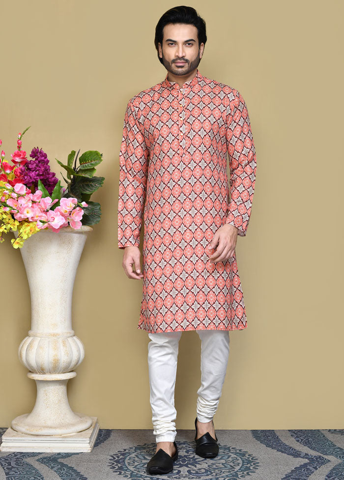 2 Pc Multicolor Cotton Kurta Pajama Set