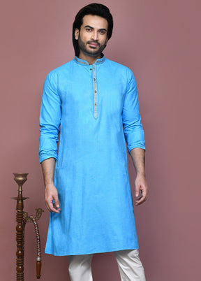 2 Pc Firoza Cotton Kurta Pajama Set