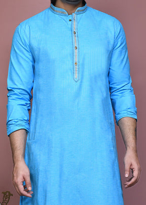 2 Pc Firoza Cotton Kurta Pajama Set