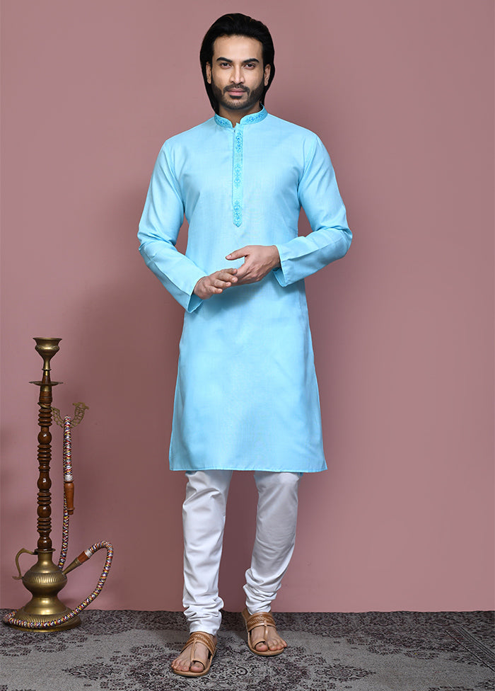 2 Pc Firoza Cotton Kurta Pajama Set