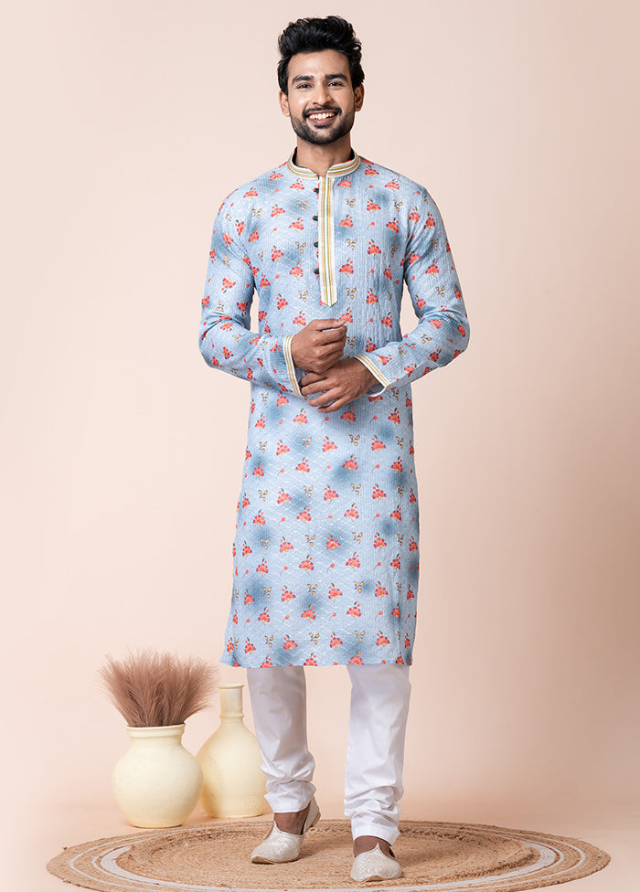 Multicolor Cotton Kurta And Pajama Set