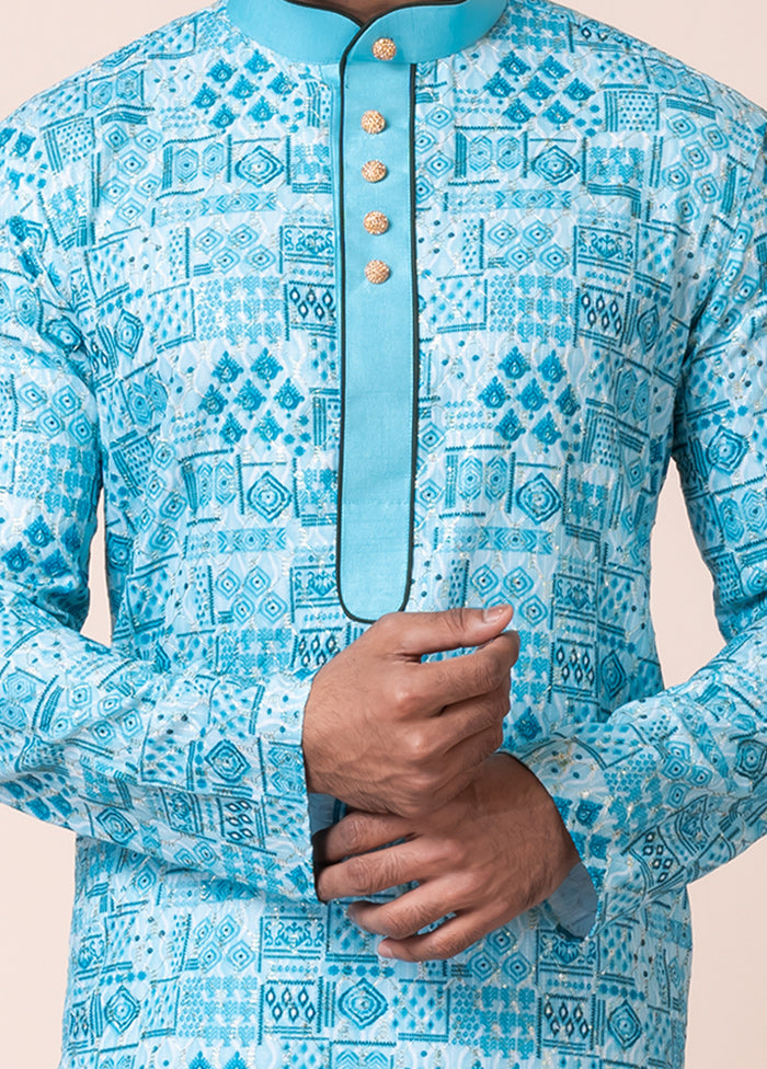 Multicolor Cotton Kurta And Pajama Set