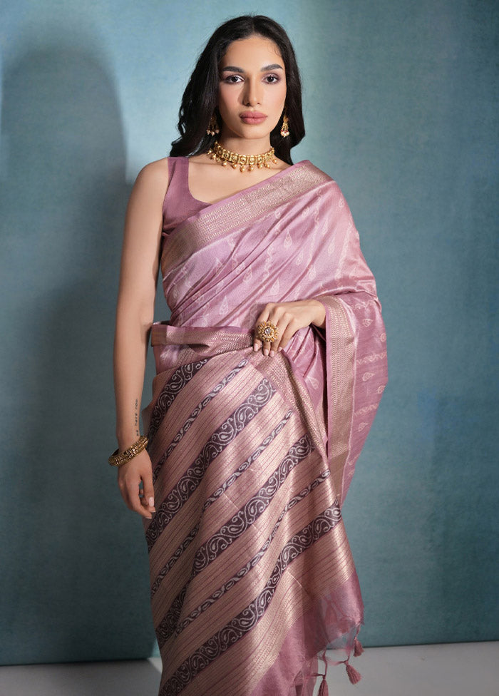 Wine Dupion Silk Saree With Blouse Piece