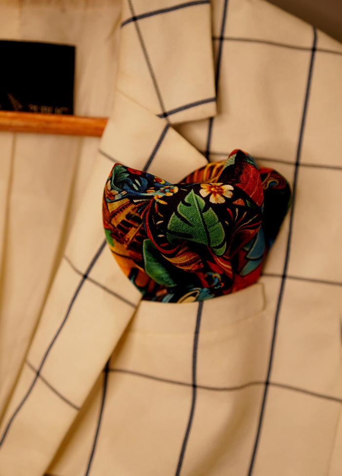 Pocket Square - Murshidabad Silk Digital Printed