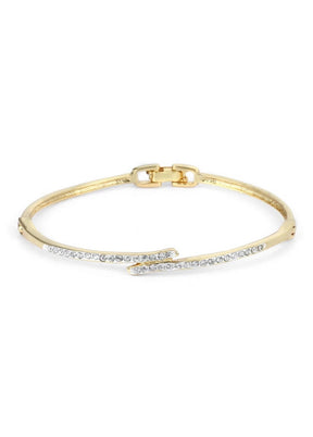 Estele Gold plated Diamond Sleek Bracelet - Indian Silk House Agencies