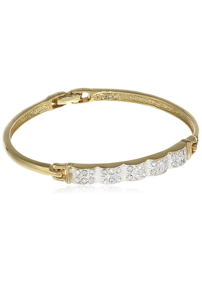 Estele Gold and Rhodium Plated Bracelet - Indian Silk House Agencies