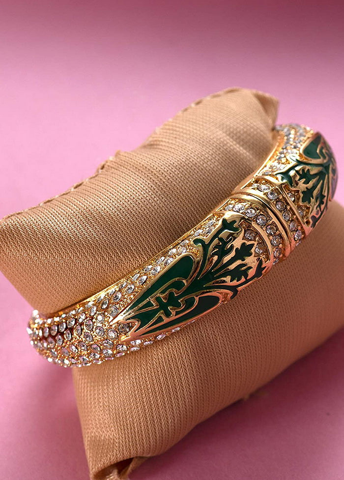 Estele Gold Plated Red Diamond Bracelet - Indian Silk House Agencies