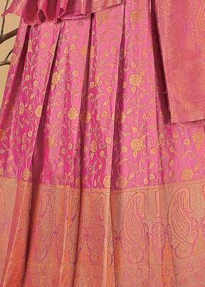 2 pc Rani Readymade Silk Gown Set - Indian Silk House Agencies