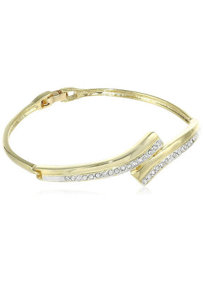 Estele Gold Plated Studded Bracelet - Indian Silk House Agencies