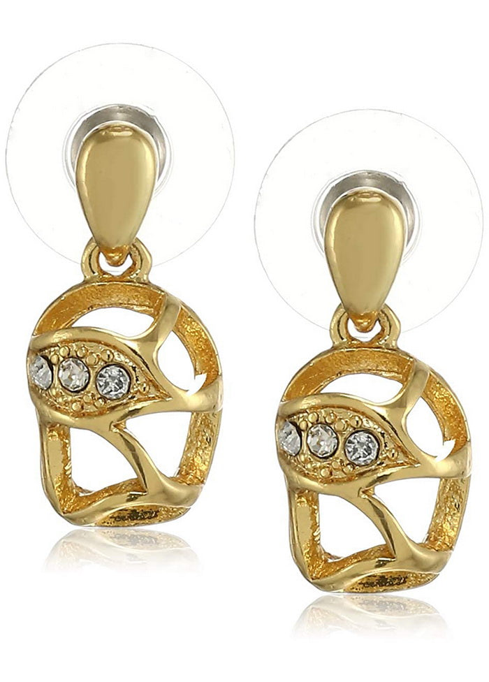Estele 24 Kt Gold Plated Honey bottle Drop Earrings - Indian Silk House Agencies