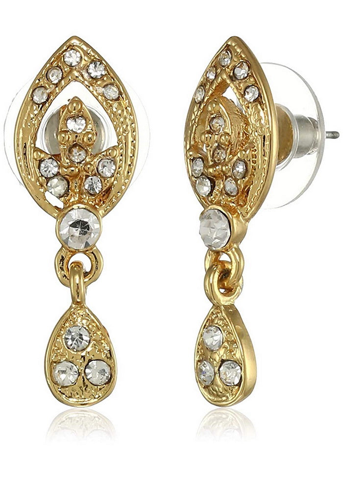 Estele Gold Plated Daily Wear Drop Earrings - Indian Silk House Agencies