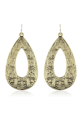 Estele 24Kt Gold Tone Plated Drop Earrings for Women and Girls - Indian Silk House Agencies
