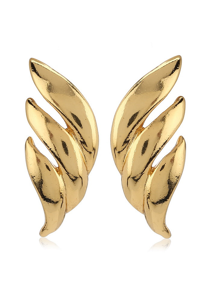 Estele 24Kt Gold Plated Brass Metal Stud Earrings For Women - Indian Silk House Agencies