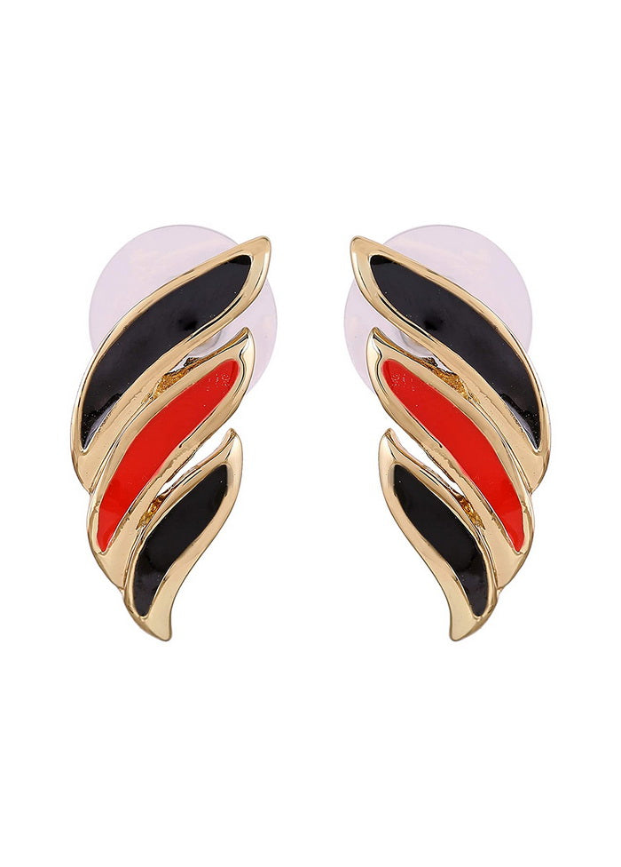 Estele Red and Black Trendy fashionable Earrings for women - Indian Silk House Agencies