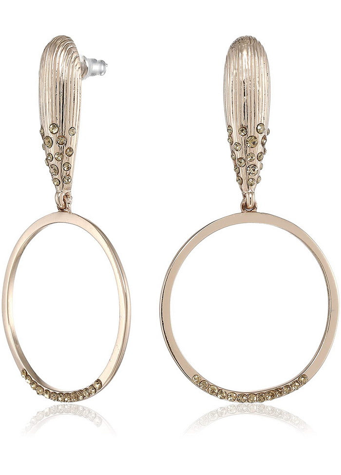 Estele Oxidized Silver Plated Designer Grand canyon drop Dangle Earrings - Indian Silk House Agencies
