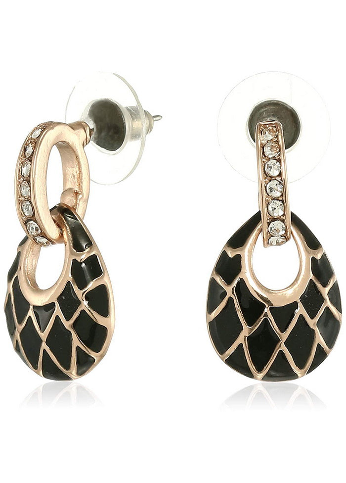 Estele 24 Kt Brass Drop Earrings For Girls - Indian Silk House Agencies