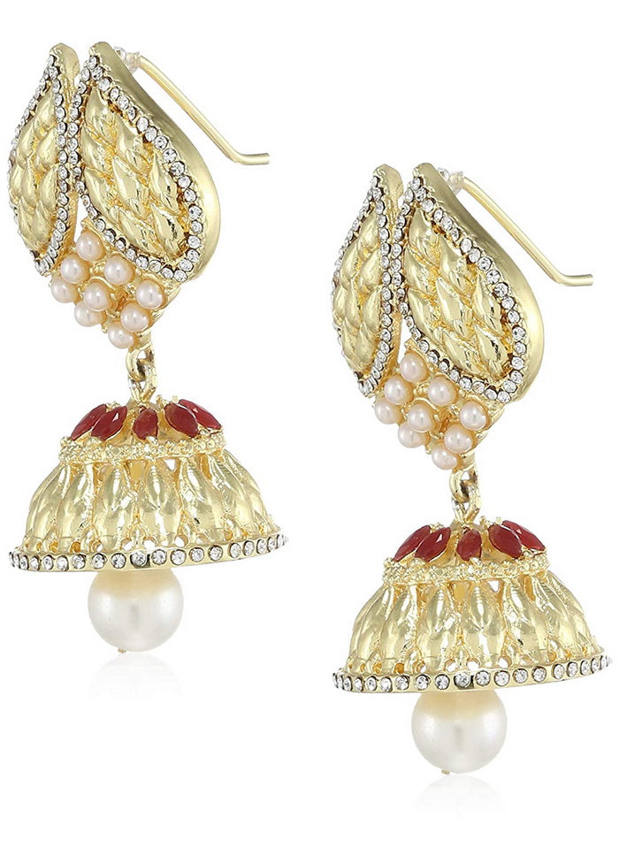 Estele Traditional Gold colour Fancy heritage Jhumkis for women - Indian Silk House Agencies