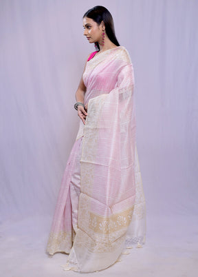 Cream Cotton Saree With Blouse Piece - Indian Silk House Agencies