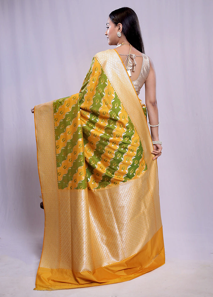 Multicolor Uppada Silk Saree With Blouse Piece - Indian Silk House Agencies