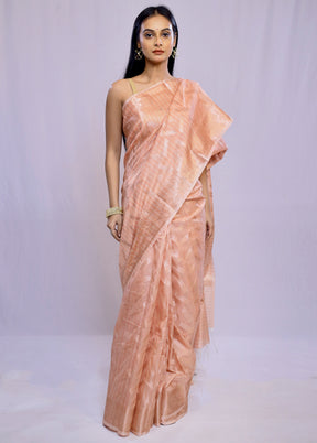 Pink Kora Silk Saree With Blouse Piece - Indian Silk House Agencies