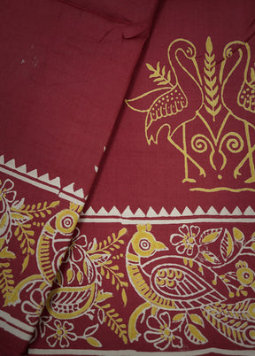 Pink Printed Pure Silk Saree With Blouse Piece - Indian Silk House Agencies