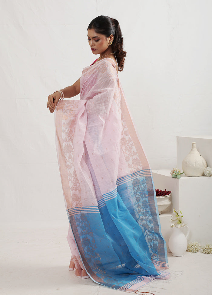 Pink Matka Silk Saree With Blouse Piece - Indian Silk House Agencies