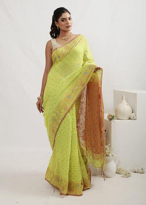 Green Matka Silk Saree With Blouse Piece - Indian Silk House Agencies