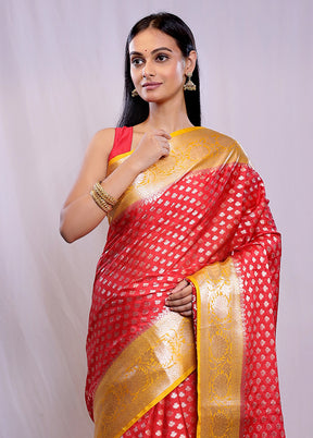 Multicolor Georgette Saree With Blouse Piece - Indian Silk House Agencies