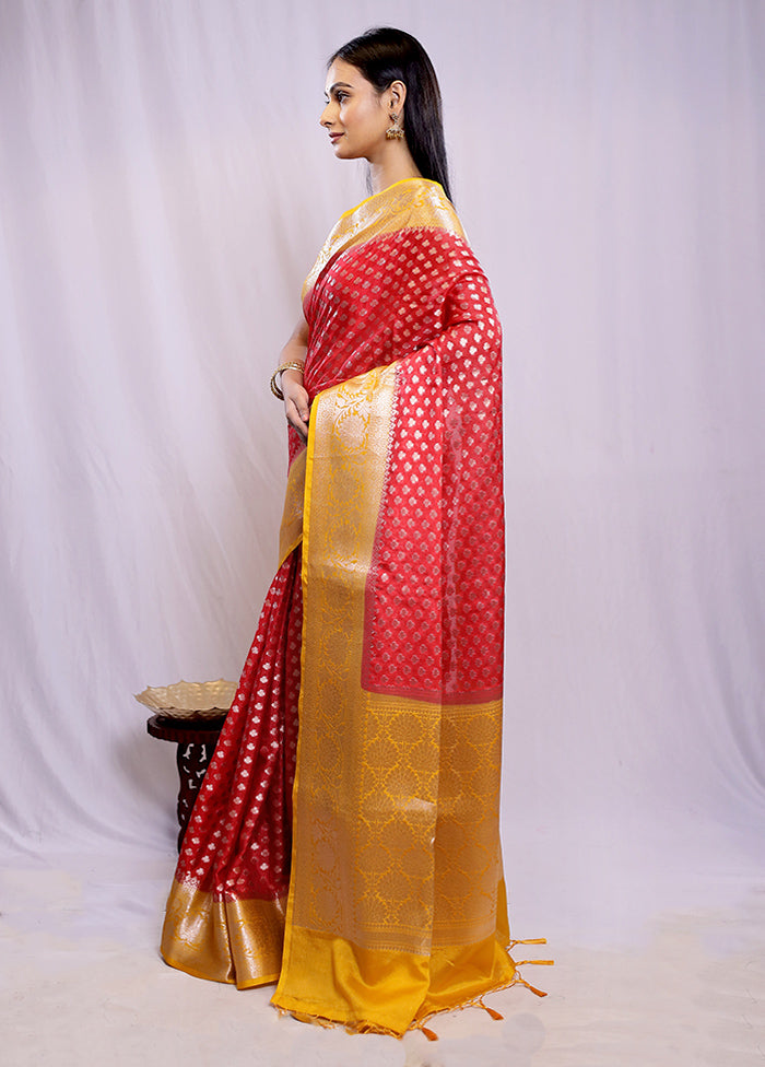 Multicolor Georgette Saree With Blouse Piece - Indian Silk House Agencies