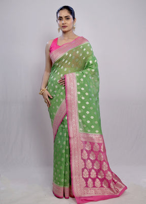 Multicolor Dupion Silk Saree With Blouse Piece - Indian Silk House Agencies