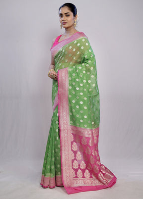 Multicolor Dupion Silk Saree With Blouse Piece - Indian Silk House Agencies