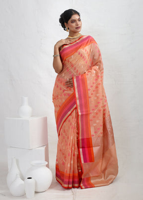 Cream Cotton Saree With Blouse Piece - Indian Silk House Agencies