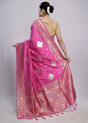 Multicolor Dupion Silk Saree With Blouse Piece - Indian Silk House Agencies