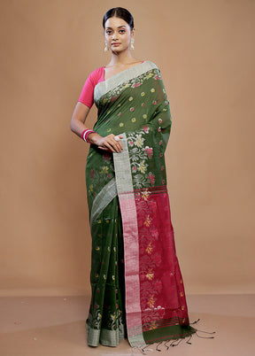 Green Matka Silk Saree With Blouse Piece - Indian Silk House Agencies