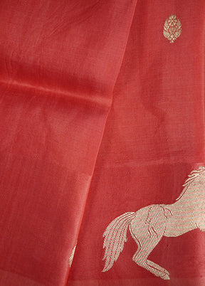 Pink Kora Pure Silk Saree With Blouse Piece - Indian Silk House Agencies