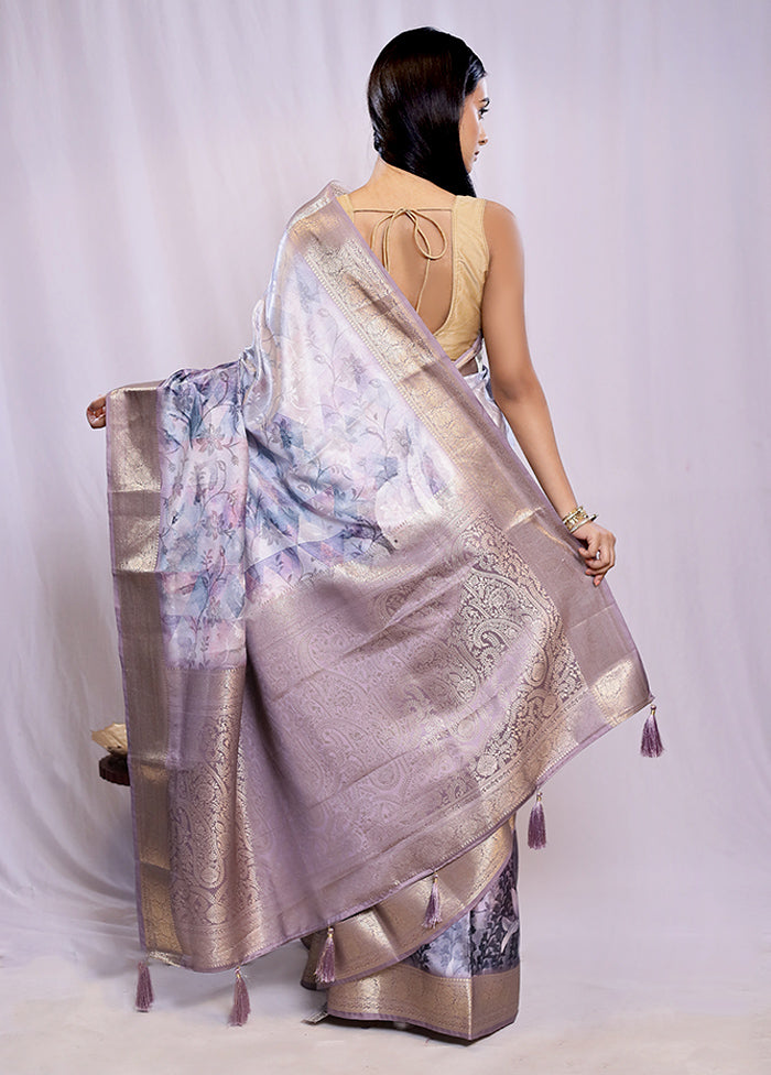 Multicolor Dupion Silk Saree With Blouse Piece - Indian Silk House Agencies