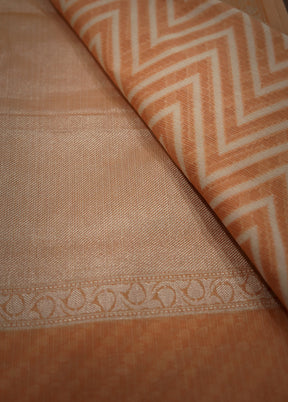 Rust Pure Cotton Saree With Blouse Piece - Indian Silk House Agencies